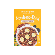 amazin graze 穀物麥片 香蕉巧克力味, 240g, 1盒