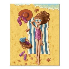 ADICO DIY 繪畫海灘放鬆 PFF48 40 x 50cm, 混色