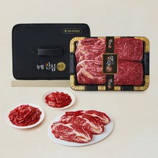 농협안심한우 등심 200g x 5p + 불고기 500g x 2p + 국거리 500g x 2p 보냉팩 세트 1등급 (냉장), 1세트, 3kg