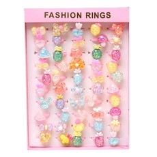 Nrkiz 珍珠閃光戒指套組 50 件套