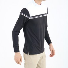 高彈力四向彈性高領高爾夫T恤 YBL5071