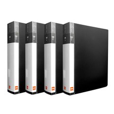 Office depot 索引清除文件 100 張, 黑色, 4個