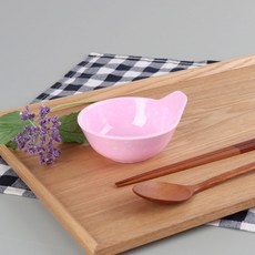 쿡차 레트로 분식그릇 떡볶이 핑크팝 손잡이공기, 핑크, 10개