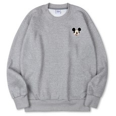 VENHIT 迪士尼米奇刺繡特厚雙面棉Oversize大學T 大尺碼 DNMKOM1308F