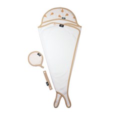 FrienDaddy 竹纖維浴巾, 米色水梨款, 1組