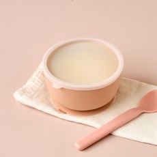 Modern House 更安全的白金矽膠400ml吸盤碗 + 蓋子套組, 1套, 單一顏色