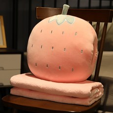 MUMU 圓形可愛抱枕 + 毯子 辦公室學校午睡枕 A1