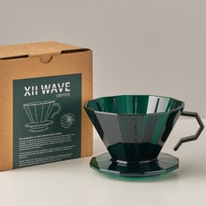 빈플러스 트라이탄 핸드드립 커피 드리퍼 그린, 1개, 단품, 450ml