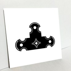 HTP 傳統圖案瓷磚 圓形圖案 三層櫃 柿形把手 側邊提把 K0921 9187, 1個