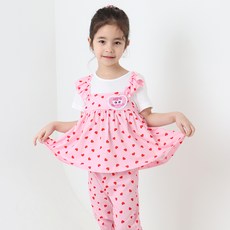 PremierFam 女童透氣 Catch! Teenieping 哈啾萍可愛馬甲背心五分褲套裝