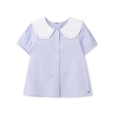 renoma kids 女童款條紋大領雪紡衫 R2322B354