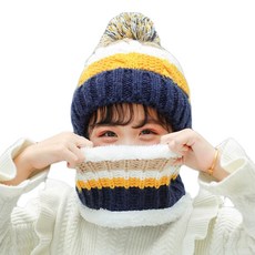 KIZTREE 兒童冬季毛帽 + 脖圍套組 DM-121