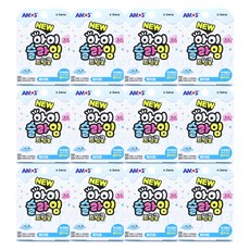 AMOS 亮粉史萊姆 12入, 白色的, 70克