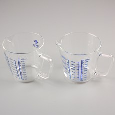 Masipirenze玻璃量杯 2入, 藍色, 500毫升