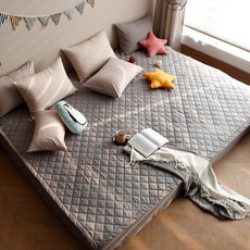 아망떼 코튼벨 패밀리사이즈 침대패드, 딥그레이