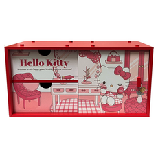 Sanrio 三麗鷗 HELLO KITTY積木側拉門櫃 居家生活 SKT1326 30 x 15 x 15cm, 2層, 混和顏色