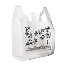 The Pack Company 雙側HD乳白壽司塑膠袋 大, 1個, 100個