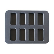 8格不沾長方形造型烤盤模具, 1個