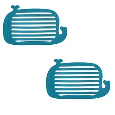 Dahaeyu Dining 可愛矽膠肥皂收納盒 鯨魚造型, 48g, 2個