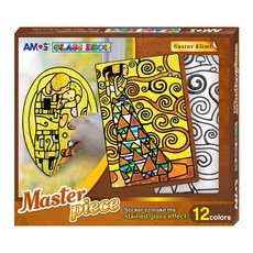 AMOS 阿摩司 Glass Deco 名畫系列 古斯塔夫·克林姆, 混合色, 1套