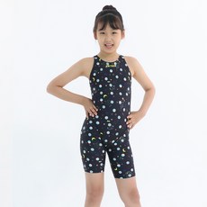 zetessport 女童用 Aqua Y字美背五分室內泳裝 Candy 2253