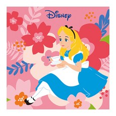 I LOVE PAINTING 迪士尼DIY鑽石畫組 25*25cm, 愛麗絲粉紅花