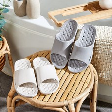 모던하우스 와우 EVA 욕실화 2종 세트, 아이보리, 그레이, 1개