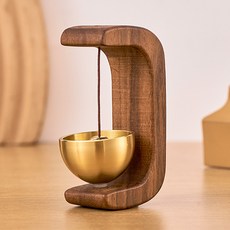 홈플로우 감성 가득 모던 우드 도어벨, 월넛