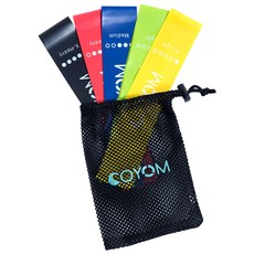 FOOTINSOLE Koyom 環形彈力帶 5件組 + 收納袋, 混色, 1個