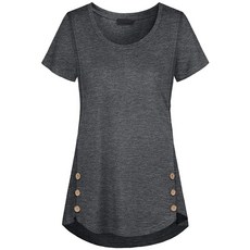 側釦短袖哺乳上衣