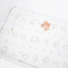 아이레빗 유아용 아이스론 양면 쿨매트 쁘띠라뱅에코베어 호환, 화이트토끼, 1개