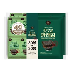 만전김 갓구운 파래김, 4.5g, 60개