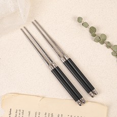 LA CARTUJA Ancla Laguiole 韓式筷子, 2個, 黑色, 單品