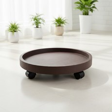 Join Made 移動式滾輪花盆底座 300, 咖啡色, 1個