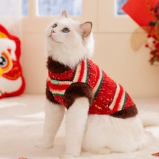 Artipet 寵物彩色圓點條紋毛衣, 混合色, 1個