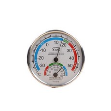 RIVER-GREEN 模擬溫濕度計 白色, 1個