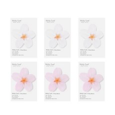 Appree Sticky Leaf 透明櫻花半透明便利貼 2件組 S, 白色, 粉紅色, 3套