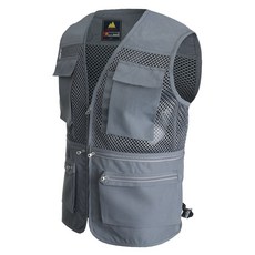 심비오즈 남성용 아웃도어 망사 등산 작업 조끼 SM 08
