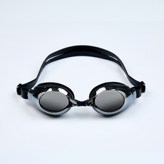 AKCY 訓練鏡面泳鏡 觸控防霧 AKGM-203, 黑色(AKGM-203BKS), 1個