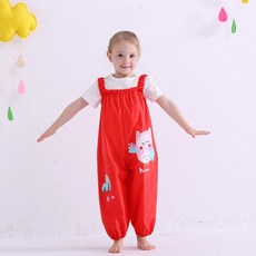 hugmii 單肩褲潮灘體驗 L 紅貓頭鷹