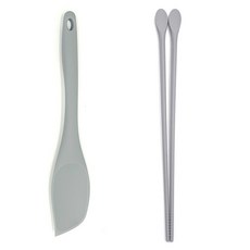Jijajacom多功能炒菜鏟+炸物筷子, 灰色