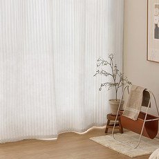 shez Home 保暖三層鋪棉防風防寒窗簾 + 環形夾, 白色