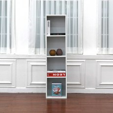 루이스 책장 300, 화이트, 4단