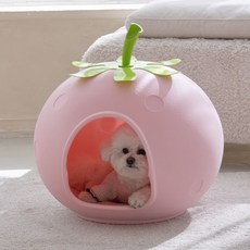 레드퍼피 강아지 글로시 하우스, 베이비핑크, 1개