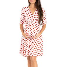 루나글램 유러피언 폴카 도트 임산부 원피스 gam1