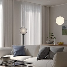 韓國 amante 熟睡穿環遮光窗簾, 白色