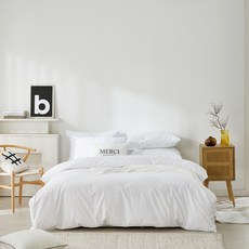GOOSE&HOME 飯店60支換季被套鵝絨被芯寢具組 PG70, 白色