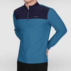 Easy By 男士上下拼色拉鍊長袖 T 卹 ST32LT055M