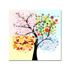 ADICO DIY 繪畫四季樹 PH14 40 x 50cm, 混合顏色
