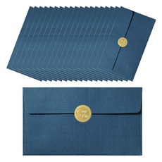 萊薩克壓紋信封, 海軍藍(信封), 隨機出貨(貼紙), 20個